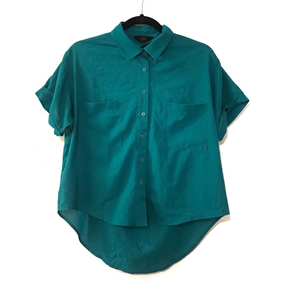 Jack by BB Dakota Tops - CLEARANCE ⭐️ turquoise button up top